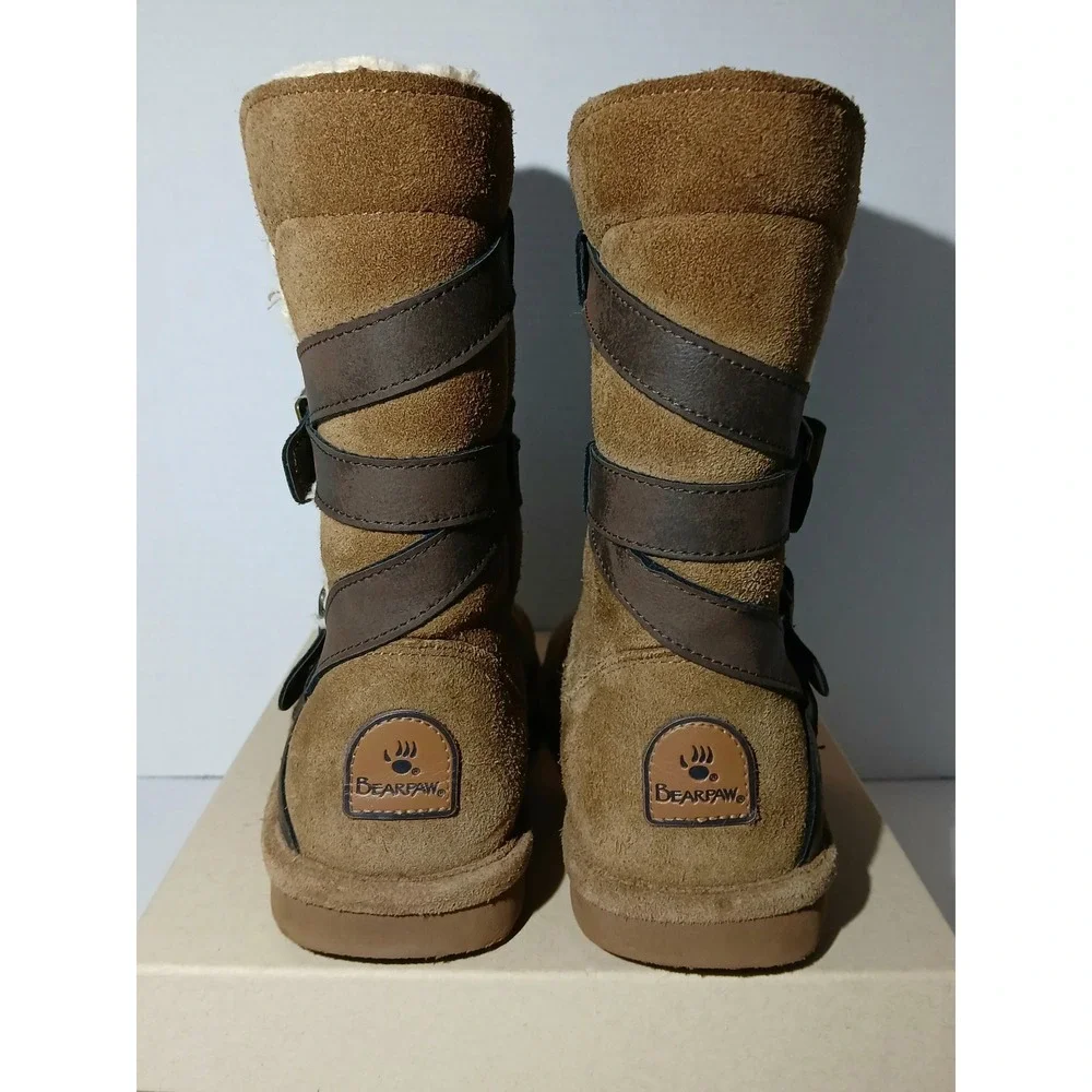 BearPaw Shelby 2012W Hickory II Women's Size 6 Wool Sheep‎ Skin #1398